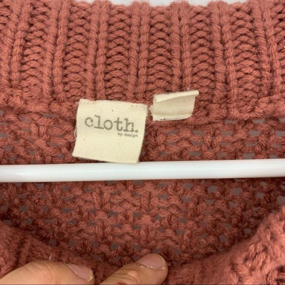 Cloth Round Neck Pink Knit Sweater NWT Small P - Picture 8 of 12